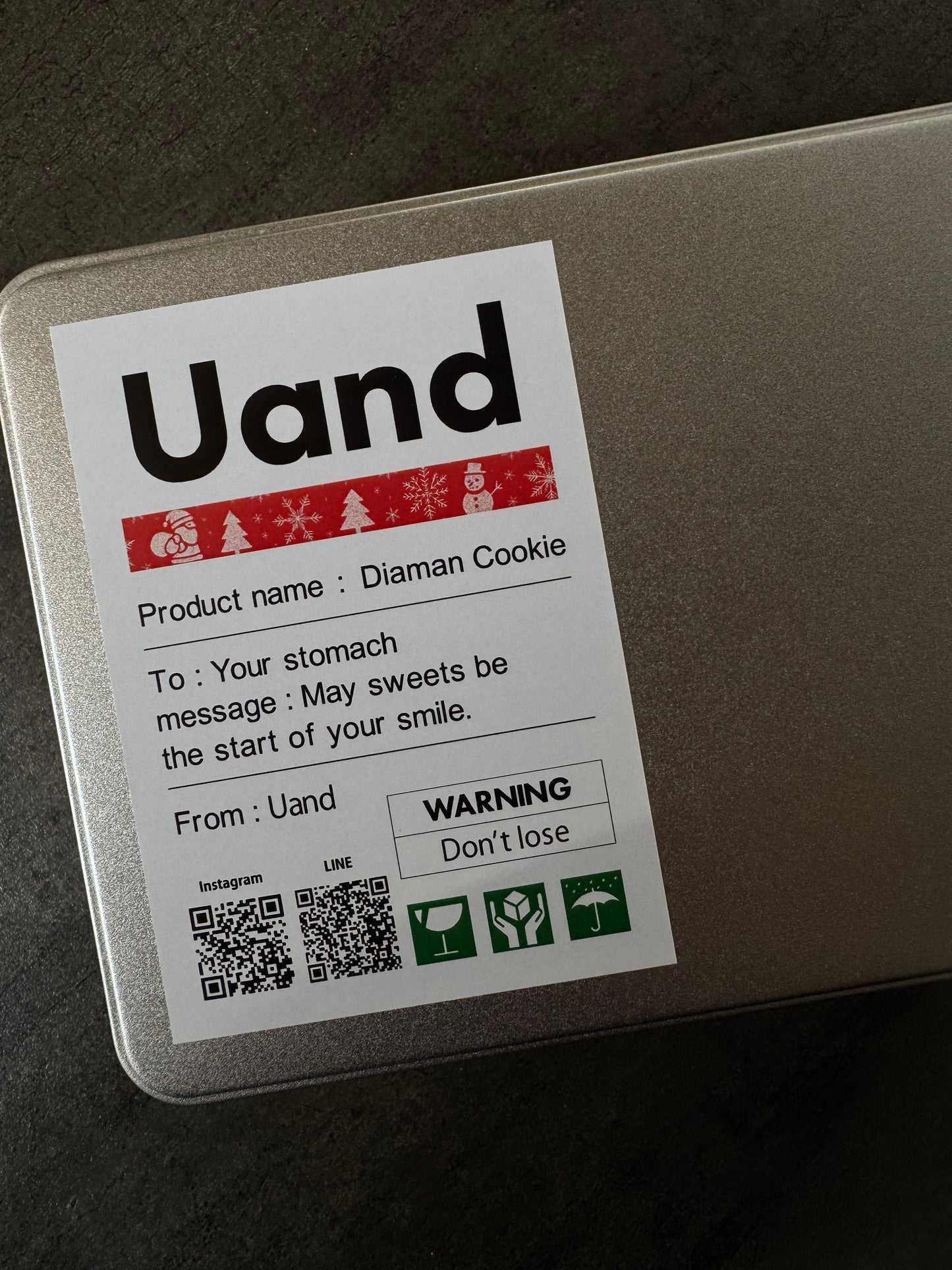 【1缶 送料込み | 12/20(土)21:00~予約開始】厚切りディアマンクッキーのクッキー缶